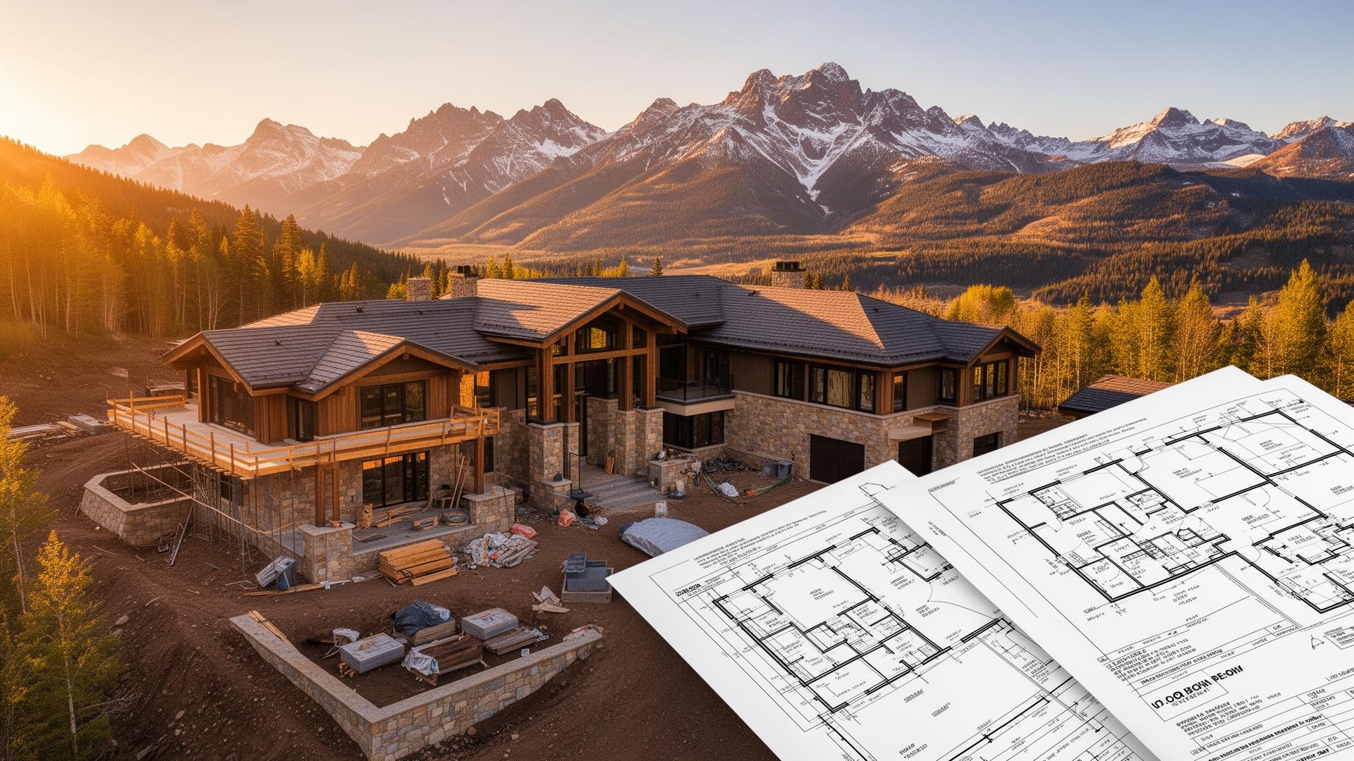 Mountain custom home construction cost planning in Aspen Colorado